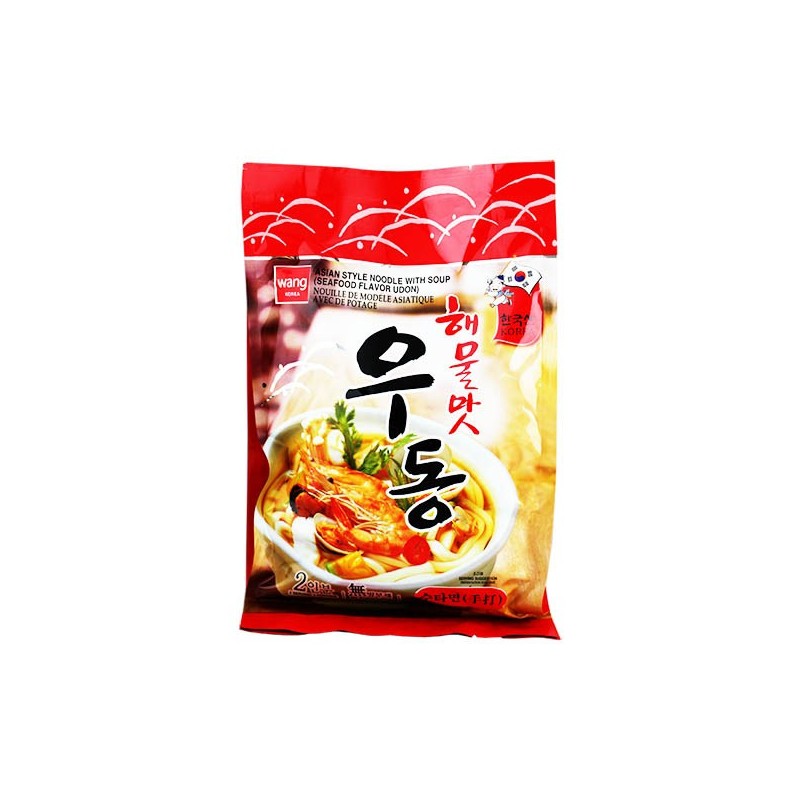 Udon Coreano in brodo in stile asiatico 424g, Wang Korea