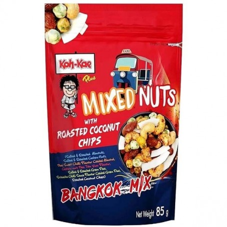 Noci Miste con scaglie di Cocco Tostate 85 g, Koh-Kae