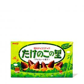 Biscotti ricoperti di Cioccolato a forma di Bambu 70g, MeijI