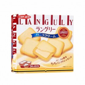 Biscotti Languly ripieno di Vaniglia 130g(3 pezzi x 4), Ito Seika