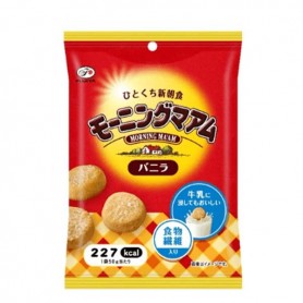 Fujiya Biscotti Soffici alla Vaniglia con Fibre alimentari, 50g