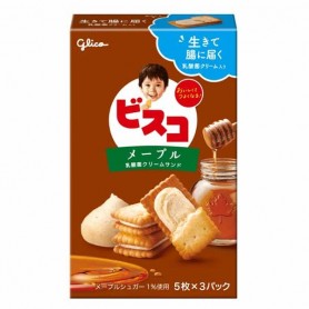 Glico Bisco Maple Biscotti ripieni di Crema d'Acero, 21.5 g