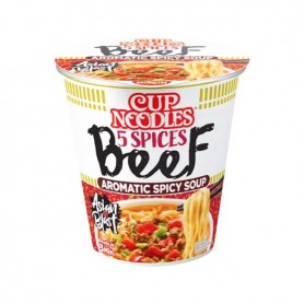 Cup Noodles alle 5 Spezie e al Manzo Piccante 64g, Nissin