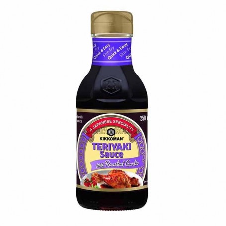 Salsa Teriyaki Gustosa con Aglio, 250 ml, Kikkoman