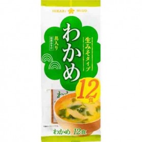 Zuppa di Miso Istantanea con Alghe Wakame 216g(12 Porzioni), Hikari