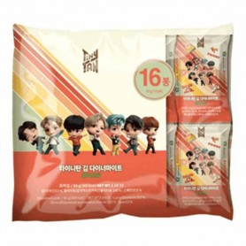 Snack Di Alghe al gusto Olio di Olive da 16 Monoporzioni, TinyTan BTS, 64g