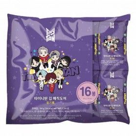 Snack Di Alghe al gusto Olio di Sesamo da 16 Monoporzioni, TinyTan BTS, 64g