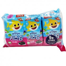 Snack di Nori Croccanti per Bambini (9 pezzi), Pink Fong