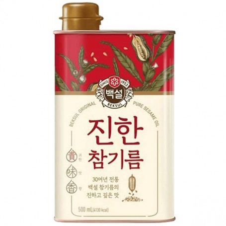 Olio puro di Sesamo tostato Premio 500ml, Cj Beksul