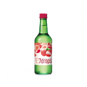 Soju Coreano al Litchi 360ml(12% Vol.), 7 Drops