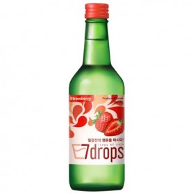 Soju Coreano alla Fragola 360ml(12% Vol.), 7 Drops