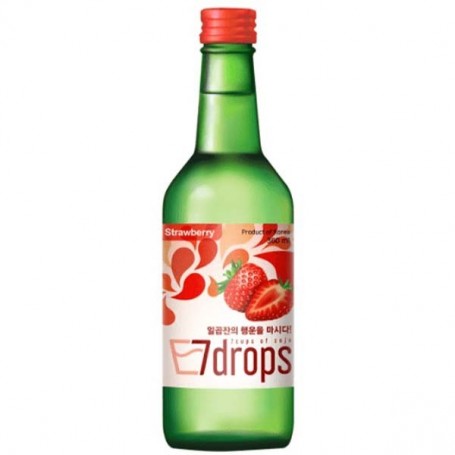 Soju Coreano alla Fragola 360ml(12% Vol.), 7 Drops