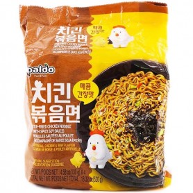 Noodles Saltati in Padella al Pollo 520g(4 Pacchetti), Paldo