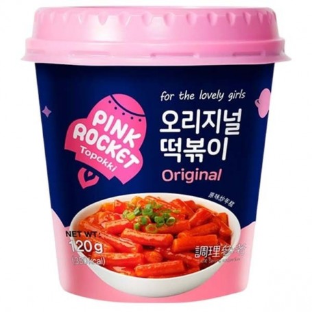 Cup Topokki Pinkrocket Gnocchi Original 120g, Young Poong