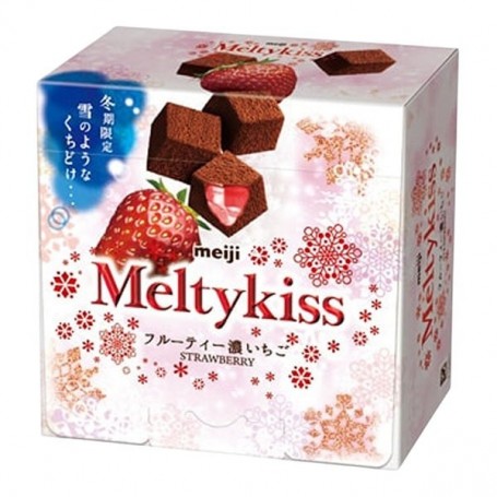 Meiji Melty Kiss Cioccolato al gusto di fragola 53g