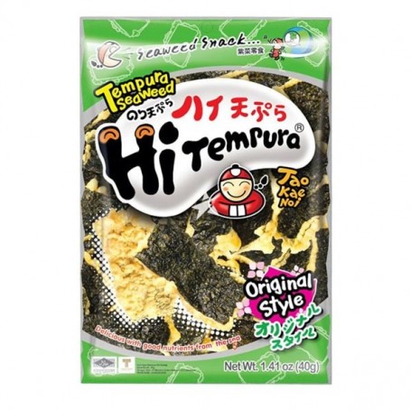 Snack di Alghe Fritte Tempura Otiginale 40g, Taokaenoi