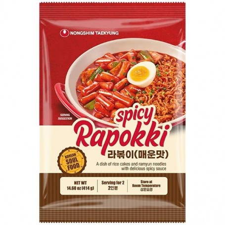 Rapokki Gnocchi di Riso e Noodles con Salsa Piccante 414g, Nongshim