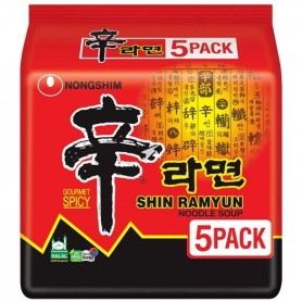 Shin Ramen Piccante 600g (5 pacchetti), Nongshim