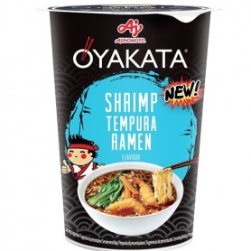 Oyakata Cup Noodles Gusto Shimp Tempura Ramen 61g, Ajinomoto