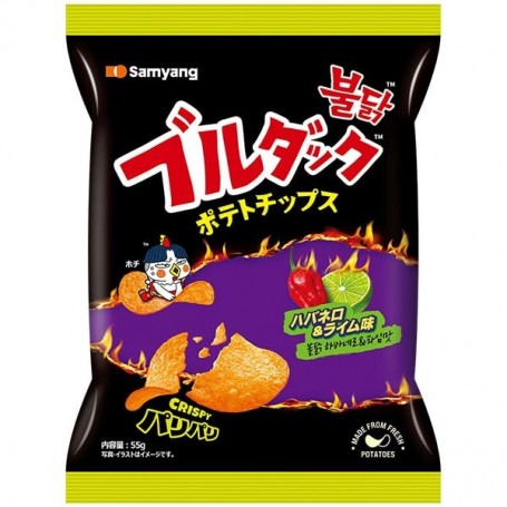 Patatine Gusto Habanero e Lime 55g, Samyang Buldak