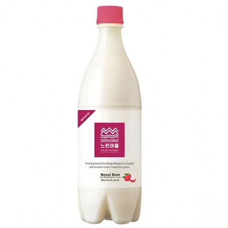 Makgeeolli Bevanda Alcolica di Riso Gusto Litchee (Vol. 6%) 750 ml, Bae Sang