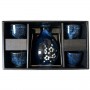 Set Sake Hana Blauw, Edo Japan