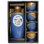 Set per Sake Blu e Marrone, Edo Japan