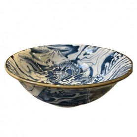 Ciotola per Ramen con Draone Blu
