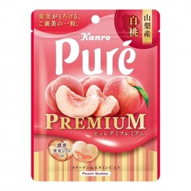 Caramelle Purè Gommose Premium Pesca 54g, Kanro