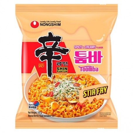 Noodles Instantanei Shin Ramyum Toomba Piccante e Cremoso 137g, Nongshim
