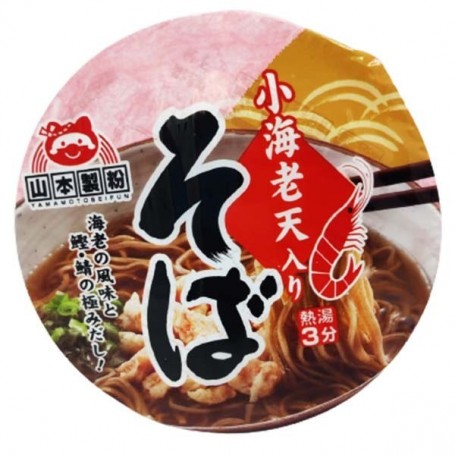 Bowl di Soba al gusto di Tempura di Gamberi 77g, Yamamotoseifun
