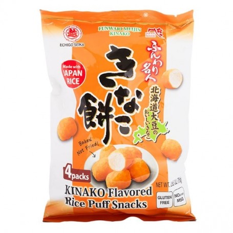 Snack di Riso Ricoperto con farina di soia tostata 75g, Echigo Seika
