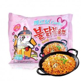Ramen Buldak al Pollo e Carbonara PICCANTE 130g, Samyang