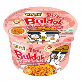 Big Bowl Ramen al Pollo e S
alsa Rosè Buldak 105g, Samyang
