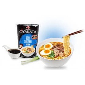 Oyakata Cup Noodles al Sukiyaki di Manzo 63.5g, Ajinomoto